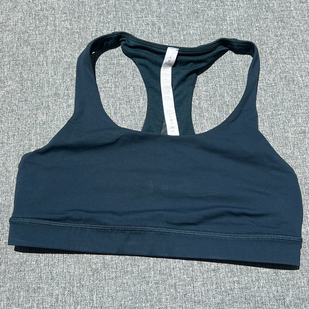 Lululemon blue sports bra size 8